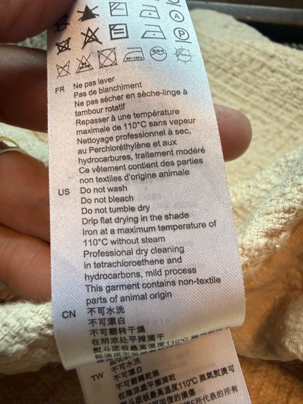 Sandro Shorts Womens 38. USA 6 Small Beige Tan Pierrot High Waisted Textured - Picture 15 of 15